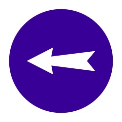 ΣΗΜΑ ΑΥΤΟΚΟΛΛΗΤΟ ΤΟΞΟ ΜΠΛΕ 15x15cm