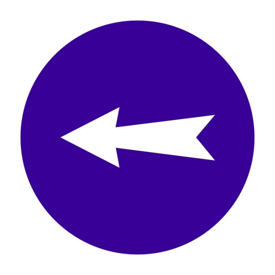 ΣΗΜΑ ΑΥΤΟΚΟΛΛΗΤΟ ΤΟΞΟ ΜΠΛΕ 15x15cm