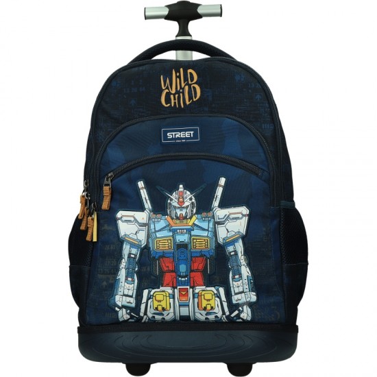 ΤΣΑΝΤΑ ΣΧΟΛΙΚΗ STREET TROLLEY ROBOTS 34x22x45 cm (με εργονομική πλάτη air system και σκληρό πάτο)