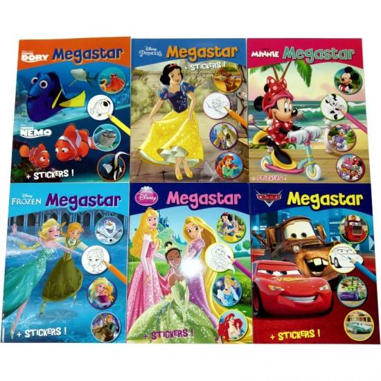 ΒΙΒΛΙΑ ΖΩΓΡΑΦΙΚΗΣ MEGASTAR DISNEY 128σελ.+ stickers