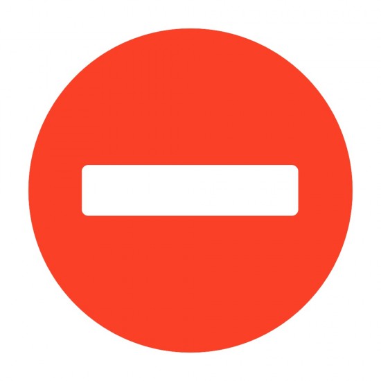 ΣΗΜΑ ΑΥΤΟΚΟΛΛΗΤΟ ΠΑΥΛΑ ΚΟΚΚΙΝΟ 15x15cm