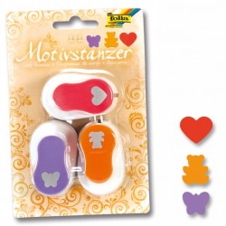 ΠΕΡΦΟΡΑΤΕΡ FOLIA ΣΧΕΔΙΑ ΣΕΤ 3τεμ. (καρδιά-αρκουδάκι-πεταλούδα)