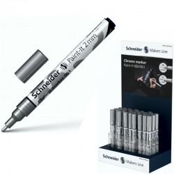 ΒΙΤΡΙΝΑ ΜΑΡΚΑΔΟΡΟΙ SCHNEIDER PAINT-IT 060/061 CHROME METALIC (0.8-2mm) 30τεμ.