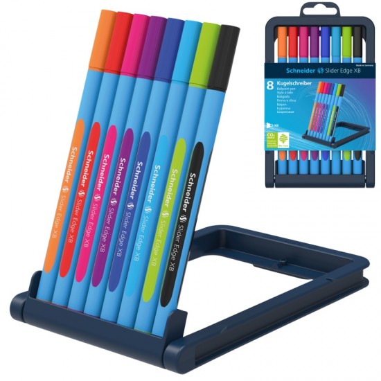 ΣΤΥΛΟ SCHNEIDER SLIDER EDGE ΧΒ ΣΕΤ 8τεμ.