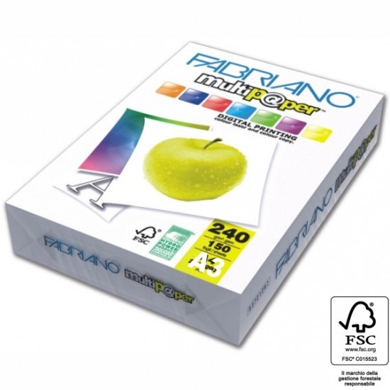 ΧΑΡΤΙ ΦΩΤΟΤΥΠΙΚΟ ΛΕΥΚΟ FABRIANO Α3 240gr (150φ) multipaper