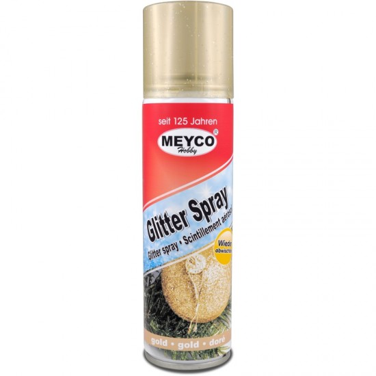 Σπρέι MEYCO ΧΡΙΣΤΟΥΓΕΝΝΩΝ GLITTER ΧΡΥΣΟ 100ml