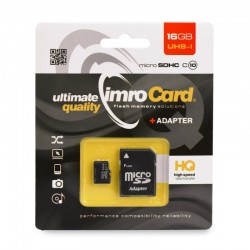 ΚΑΡΤΑ ΜΝΗΜΗΣ Micro-SDHC IMPRO 16 GB με αντάπτορα (class 10)
