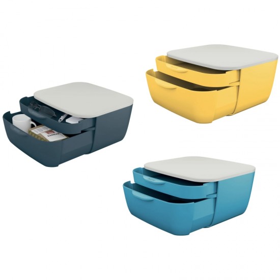 ΣΥΡΤΑΡΟΘΗΚΗ LEITZ COSY MINI 2 συρτάρια. 5357