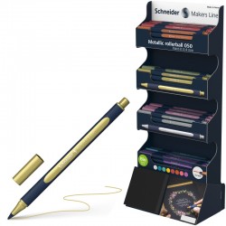 ΒΙΤΡΙΝΑ ΜΑΡΚΑΔΟΡΟΙ SCHNEIDER PAINT-IT METALIC 050 ROLLERBALL (0.4mm) 80τεμ.