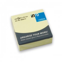 ΧΑΡΤΑΚΙΑ INFO ΚΥΒΟΣ ΜΙΝΙ 50Χ50mm ΚΙΤΡΙΝΟΣ 240Φ.