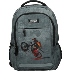 ΤΣΑΝΤΑ ΣΧΟΛΙΚΗ STREET ALFA MANUAL 30x19x43cm (με εργονομική πλάτη air system)