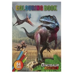 ΒΙΒΛΙΑ ΖΩΓΡΑΦΙΚΗΣ DINOSAUR COLOURING  64σελ
