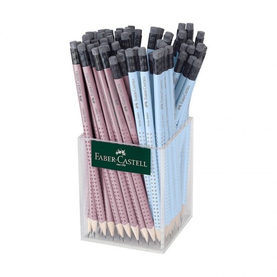 ΜΟΛΥΒΙΑ F.CASTELL GRIP ΓΟΜΑΣ ΣΙΕΛ/ΡΟΖ ΣΤΑΝΤ 72 τεμ.