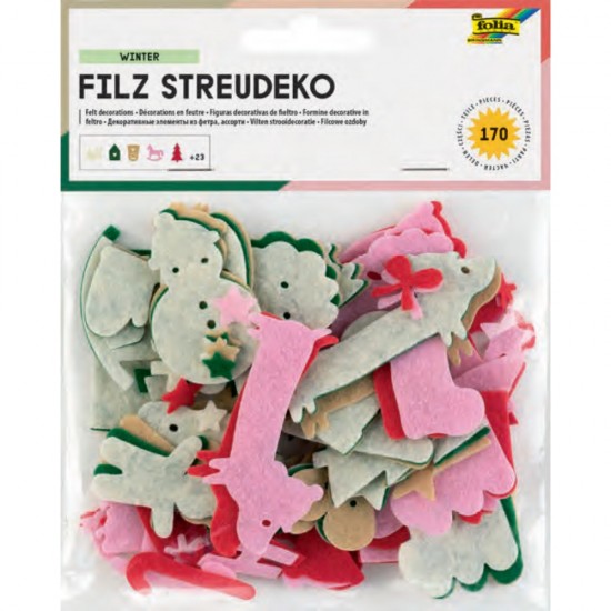 ΤΣΟΧΙΝΑ ΣΧΗΜΑΤΑ FOLIA ΧΡΙΣΤΟΥΓΕΝΝΩΝ ΑΣΟΡΤΙ ΣΕΤ 170τεμ.