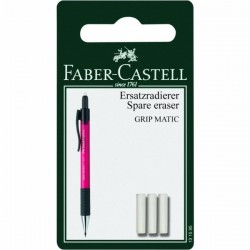 ΓΟΜΕΣ FABER CASTELL ΑΝΤΑΛΛΑΚΤΙΚΕΣ ΜΗΧΑΝΙΚΟΥ ΜΟΛΥΒΙΟΥ μπλίστερ 3τεμ.