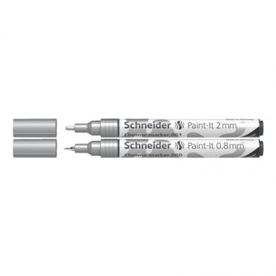 ΜΑΡΚΑΔΟΡΟΙ SCHNEIDER PAINT-IT CHROME METALLIC ΣΕΤ 2τεμ. (0,8-2mm)