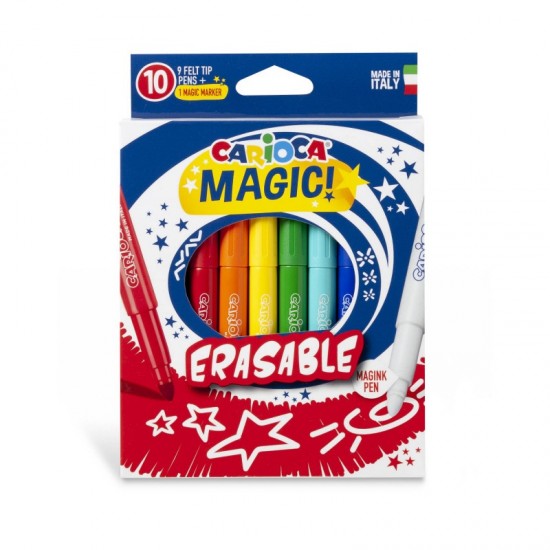 ΜΑΡΚΑΔΟΡΟΙ CARIOCA MAGIC ERASABLE 9+1 τεμ.