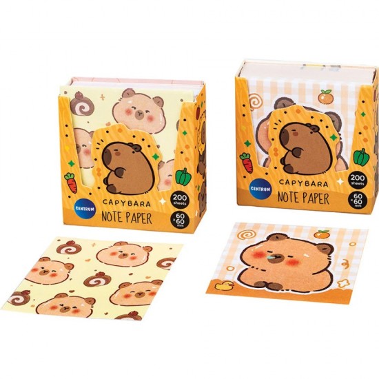 ΧΑΡΤΑΚΙΑ CENTRUM  ΚΥΒΟΣ 60x60mm CAPYBARA 200φυλ.