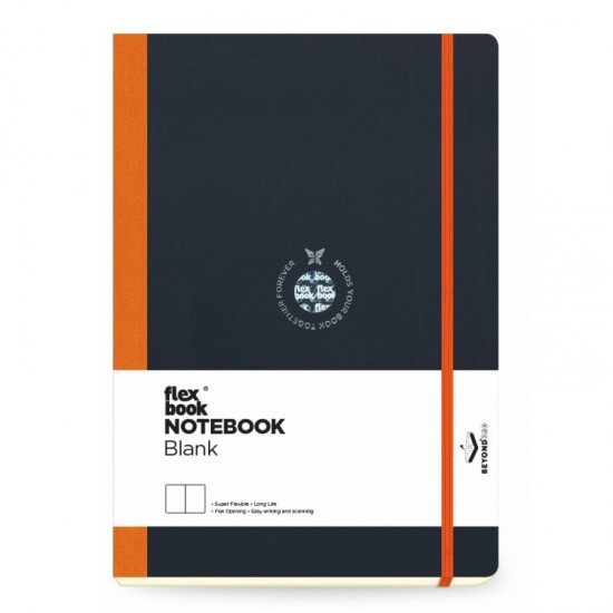 ΣΗΜΕΙΩΜΑΤΑΡΙΟ Η.Β ΛΙΝΟΔΕΤΟ FLEX GLOBAL ΛΕΥΚΟ 17Χ24  Πορτοκαλί