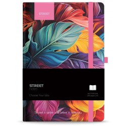 ΣΗΜΕΙΩΜΑΤΑΡΙΟ STREET FLOWERS PETAL A6 96σελ. (80gr ριγέ)