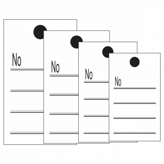 ΕΤΙΚΕΤΕΣ ΚΑΠΝΟΥ Νο 5  5,5x9,5 (πακέτο 500 τεμ.)