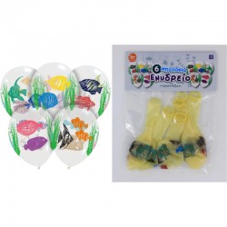 ΜΠΑΛΟΝΙΑ FISHES 6τεμ. 30cm