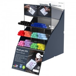 ΒΙΤΡΙΝΑ RACK ΜΑΡΚΑΔΟΡΟΙ SCHNEIDER PAINT-IT BRUSH 070  80τεμ.