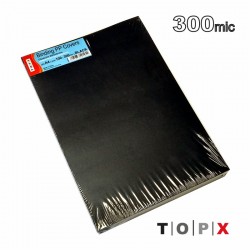 ΒΙΒΛΙΟΔΕΣΙΑΣ ΕΞΩΦΥΛΛΑ TOPX Α4 ΠΛΑΣΤΙΚΑ (P.V.C.) ΜΑΥΡΑ 300mic