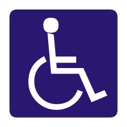 ΣΗΜΑ ΑΥΤΟΚΟΛΛΗΤΟ ΑΝΑΠΗΡΙΚΟ ΜΕΓΑΛΟ 19x19cm