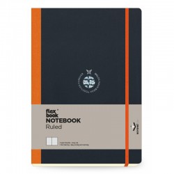 ΣΗΜΕΙΩΜΑΤΑΡΙΟ Η.Β ΛΙΝΟΔΕΤΟ FLEX GLOBAL ΡΙΓΕ 17Χ24  Πορτοκαλί