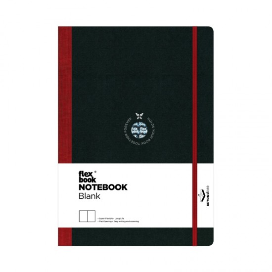 ΣΗΜΕΙΩΜΑΤΑΡΙΟ Η.Β ΛΙΝΟΔΕΤΟ FLEX GLOBAL ΛΕΥΚΟ 17Χ24  Κόκκινο