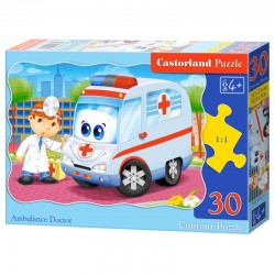PUZZLE  CASTORLAND 30τεμ. Ambulance Doctor (320x230mm)