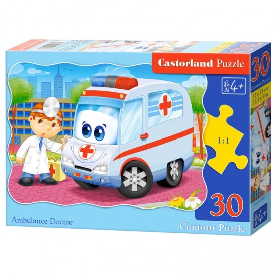 PUZZLE  CASTORLAND 30τεμ. Ambulance Doctor (320x230mm)