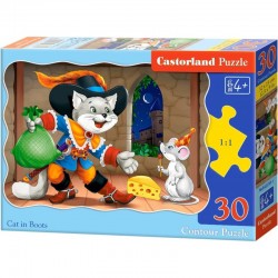 PUZZLE  CASTORLAND 30τεμ. Cat in boots (320x230mm)