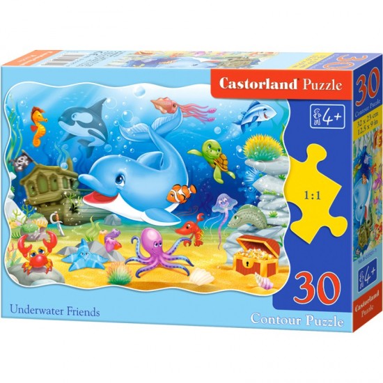 PUZZLE  CASTORLAND 30τεμ. Underwater friends (320x230mm)
