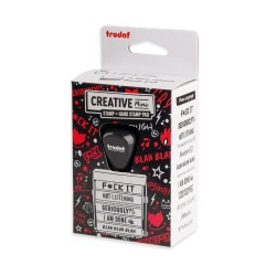 ΣΦΡΑΓΙΔΑ TRODAT ΕΠΙΓΡΑΦΩΝ MEAN SAYINGS 211225 (μαύρη)