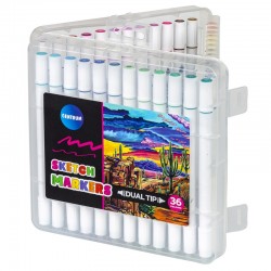ΜΑΡΚΑΔΟΡΟΙ CENTRUM SKETCH MARKERS (dual tip) ΣΕΤ 36χρωμ.