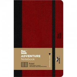 ΣΗΜΕΙΩΜΑΤΑΡΙΟ Η.Β FLEX GLOBAL ADVENTURE  ΡΙΓΕ 9X14 Red