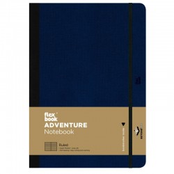 ΣΗΜΕΙΩΜΑΤΑΡΙΟ Η.Β FLEX GLOBAL ADVENTURE  ΡΙΓΕ 17X25 Royal Blue