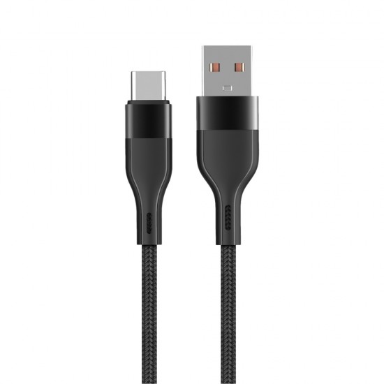 ΚΑΛΩΔΙΟ MAXLIFE USB TO USB TYPE C 1m 3A ΜΑΥΡΟ