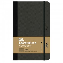 ΣΗΜΕΙΩΜΑΤΑΡΙΟ Η.Β FLEX GLOBAL ADVENTURE  ΡΙΓΕ 13X21 Off Black