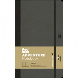 ΣΗΜΕΙΩΜΑΤΑΡΙΟ Η.Β FLEX GLOBAL ADVENTURE DOTTED 13Χ21 Off Black