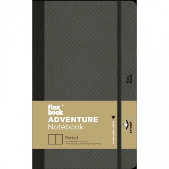 ΣΗΜΕΙΩΜΑΤΑΡΙΟ Η.Β FLEX GLOBAL ADVENTURE DOTTED 13Χ21 Off Black