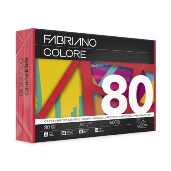 ΧΑΡΤΙ ΦΩΤΟΤΥΠΙΚΟ FABRIANO COLORE Α4 160gr ROSSO (250φ)