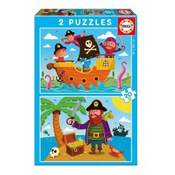 PUZZLE EDUCA ΠΑΙΔΙΚΑ 2x20 Pirates