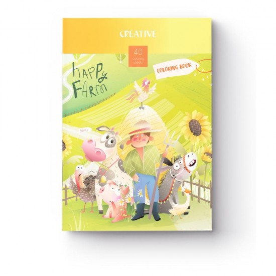 ΒΙΒΛΙΑ ΖΩΓΡΑΦΙΚΗΣ CREATIVE  COLORING 40σελ. FARM