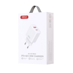 ΦΟΡΤΙΣΤΗΣ ΤΑΞΙΔΙΟΥ XO CE12  3.0 20W  (1xUSB /1x USB C) WHITE