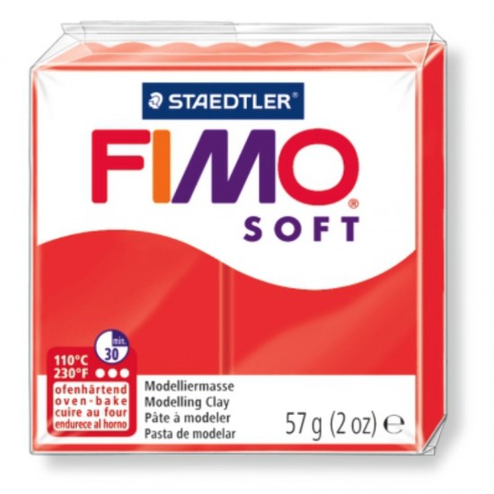 ΠΗΛΟΣ STAEDTLER FIMO SOFT INDIAN RED 56 gr.