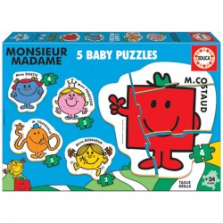 PUZZLE EDUCA ΠΑΙΔΙΚΑ BABY MONSIEUR MADAME 5τεμ. (2+)