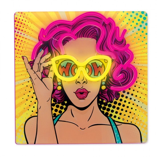 ΦΩΤΙΣΤΙΚΟ ΤΟΙΧΟΥ FOREVER ART LED WOMAN 320 x 18 x 320mm